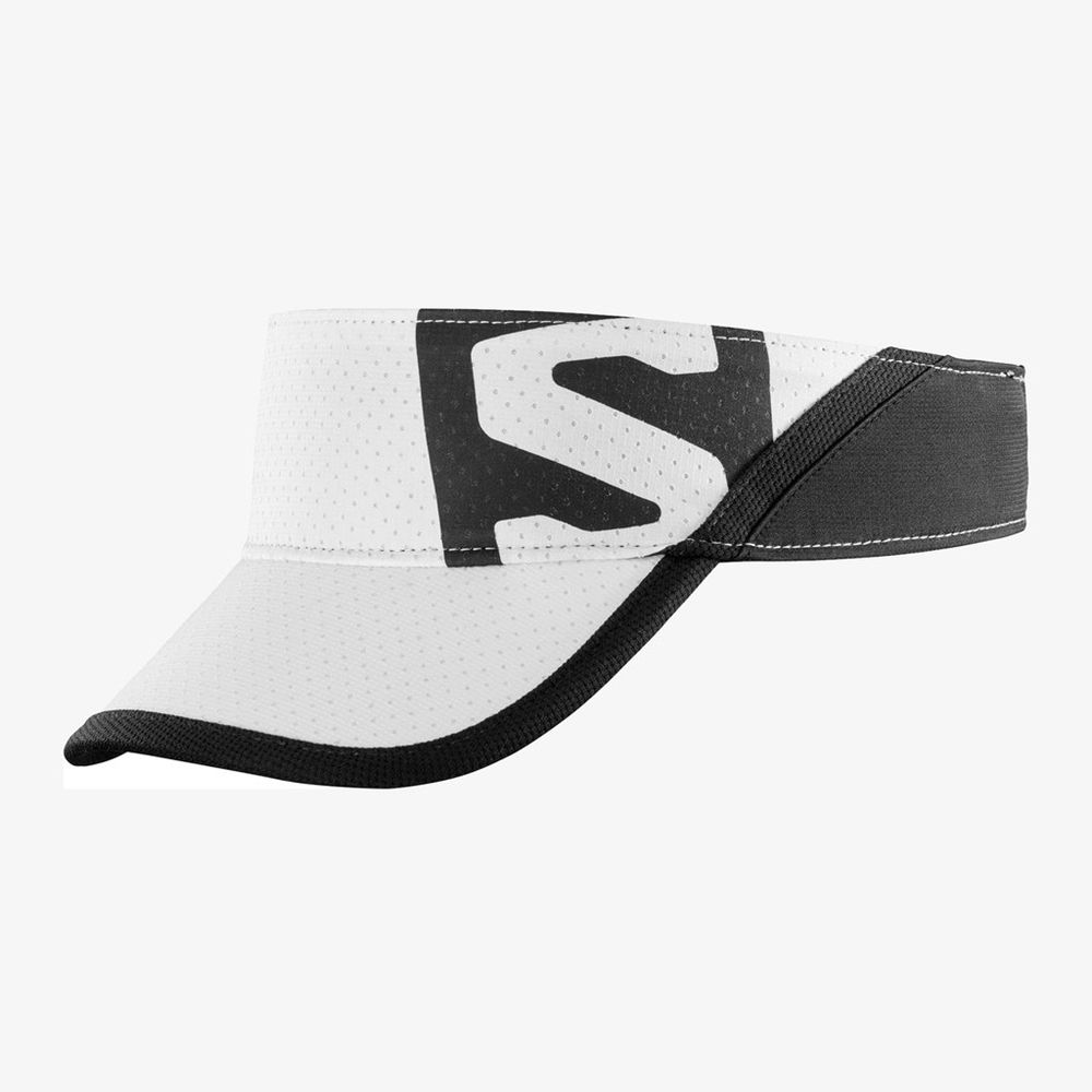 Salomon Israel XA VISOR - Womens Visor - White/Black (ELBT-12397)